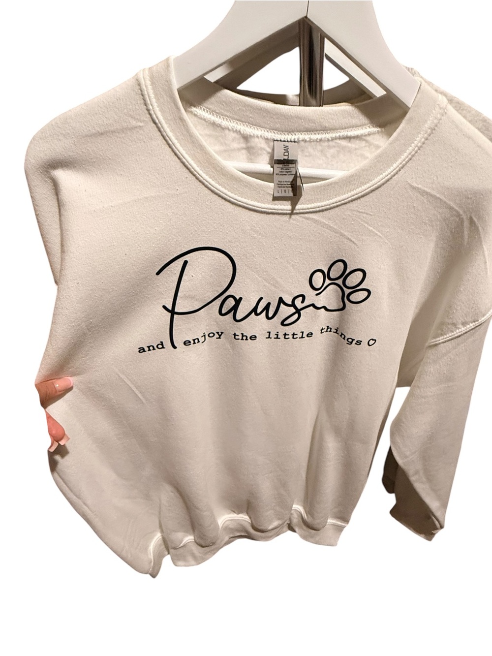 Paws and enjoy the little things Crewneck Size Large Unisex